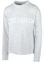 Creighton Bluejays Womens Grey Sutton Crew Sweatshirt