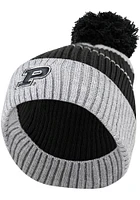Purdue Boilermakers Grey Owens Cuff Pom Mens Knit Hat