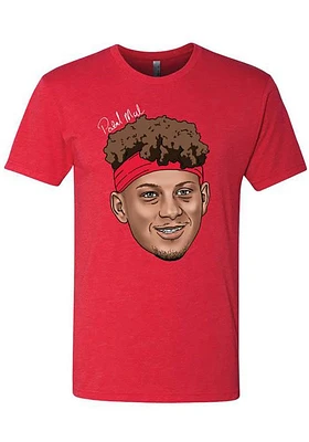 Patrick Mahomes  Red Face Short Sleeve Fashion Player T Shirt
