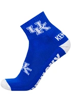 Kentucky Wildcats Team Color Mens Quarter Socks