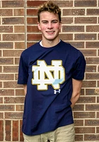 Under Armour Notre Dame Fighting Irish Navy Blue Big Logo Short Sleeve T Shirt