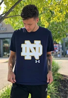 Under Armour Notre Dame Fighting Irish Navy Blue Big Logo Short Sleeve T Shirt