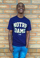 Under Armour Notre Dame Fighting Irish Navy Blue Arch Short Sleeve T Shirt