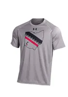 Under Armour Cincinnati Bearcats Grey State Short Sleeve T Shirt