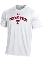 Under Armour Texas Tech Red Raiders White Short Sleeve T Shirt