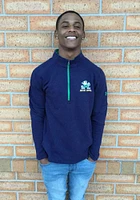 Under Armour Notre Dame Fighting Irish Mens Navy Blue Ridge Long Sleeve Qtr Zip Pullover