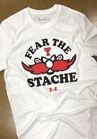 Under Armour Texas Tech Red Raiders White Fear The Stache Short Sleeve T Shirt