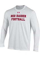 Patrick Mahomes Texas Tech Red Raiders White Football Long Sleeve Player T Shirt
