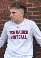 Patrick Mahomes Texas Tech Red Raiders White Football Long Sleeve Player T Shirt