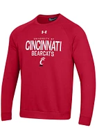 Under Armour Cincinnati Bearcats Mens All Day Fleece Long Sleeve Crew Sweatshirt