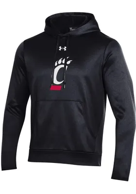 Under Armour Cincinnati Bearcats Mens Black Fleece Design Hood