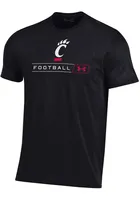 Under Armour Cincinnati Bearcats Black Script Football Short Sleeve T Shirt