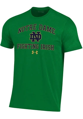 Under Armour Notre Dame Fighting Irish Green Number One Short Sleeve T Shirt