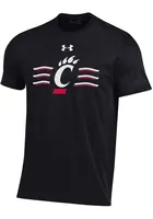 Under Armour Cincinnati Bearcats Black Waves Short Sleeve T Shirt