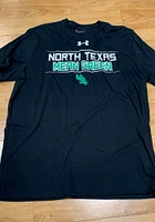Under Armour North Texas Mean Green Black Name Mascot Lines Short Sleeve T Shirt