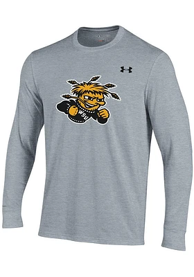 Under Armour Wichita State Shockers Grey Cotton Long Sleeve T Shirt