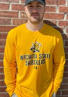 Under Armour Wichita State Shockers Gold Name Drop Long Sleeve T Shirt