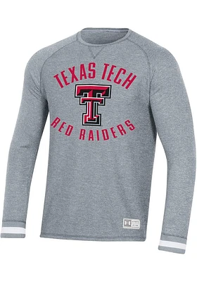 Under Armour Texas Tech Red Raiders Mens Grey Universal Gameday Thermal Long Sleeve Fashion Sweats..