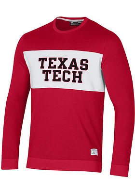 Under Armour Texas Tech Red Raiders Mens Gameday All Day Long Sleeve Crew Sweatshirt