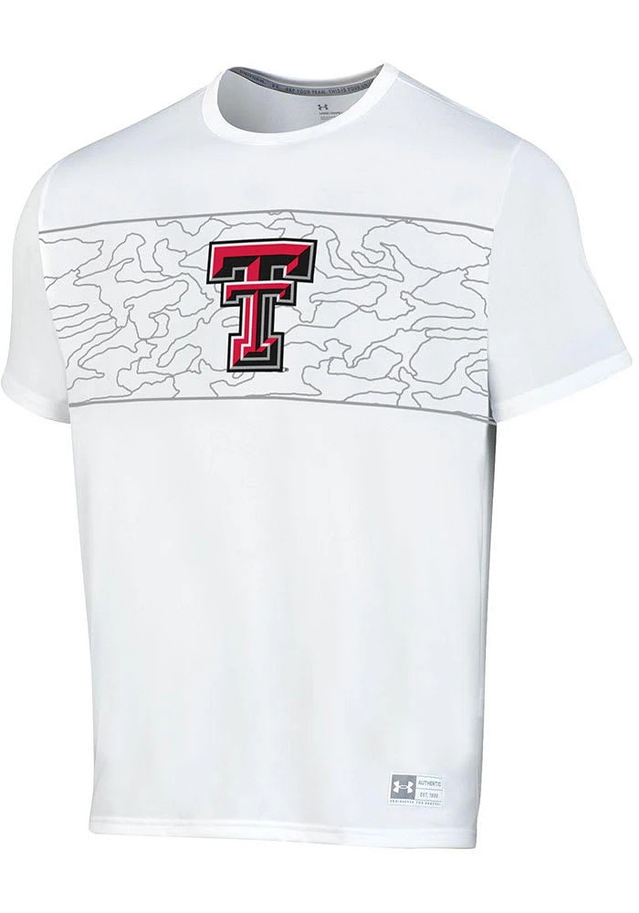 Under Armour Texas Tech Red Raiders White Gameday Short Sleeve T Shirt