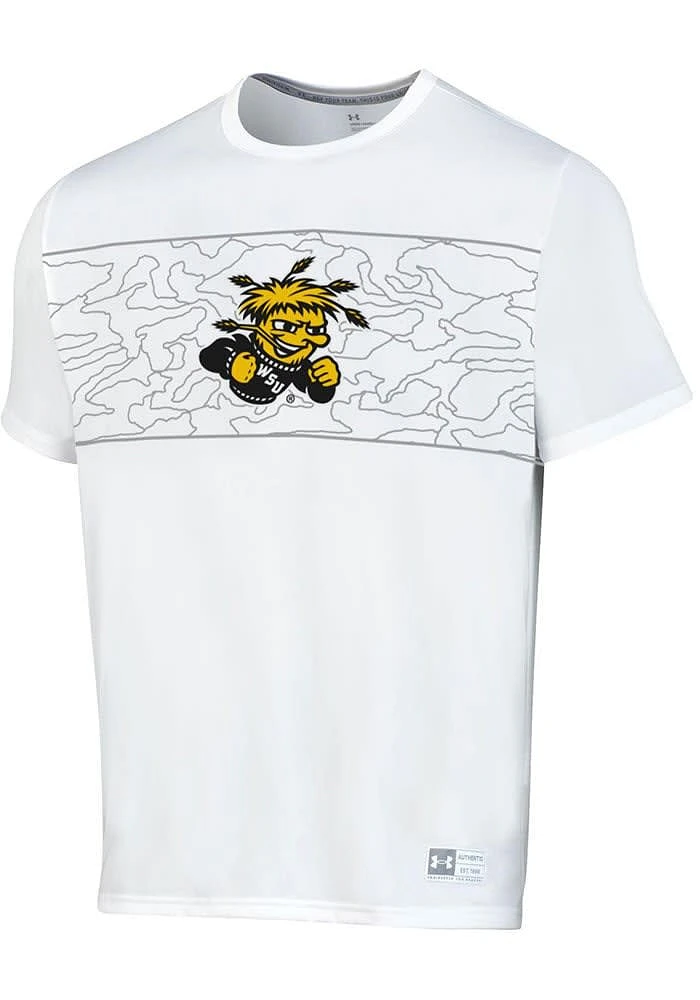 Under Armour Wichita State Shockers White Print Gameday Tech Short Sleeve T Shirt