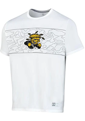 Under Armour Wichita State Shockers White Print Gameday Tech Short Sleeve T Shirt