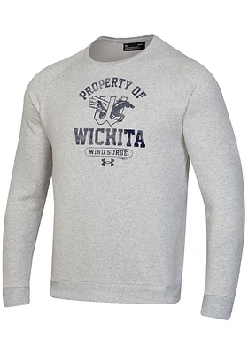 Under Armour Wichita Wind Surge Mens Grey Property Of Long Sleeve Crew Sweatshirt