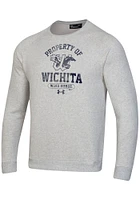 Under Armour Wichita Wind Surge Mens Grey Property Of Long Sleeve Crew Sweatshirt