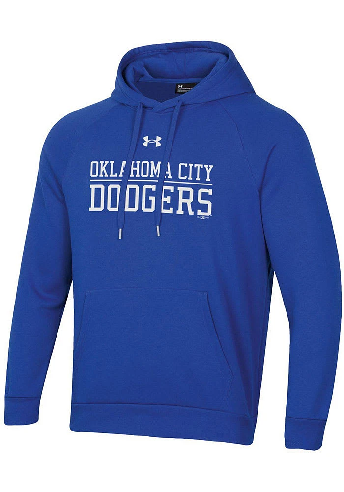 Under Armour Oklahoma City Dodgers Mens Blue Block Line Long Sleeve Hoodie