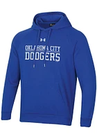 Under Armour Oklahoma City Dodgers Mens Blue Block Line Long Sleeve Hoodie