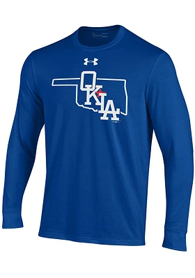 Under Armour Oklahoma City Dodgers Blue State Outline Long Sleeve T Shirt