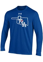 Under Armour Oklahoma City Dodgers Blue State Outline Long Sleeve T Shirt