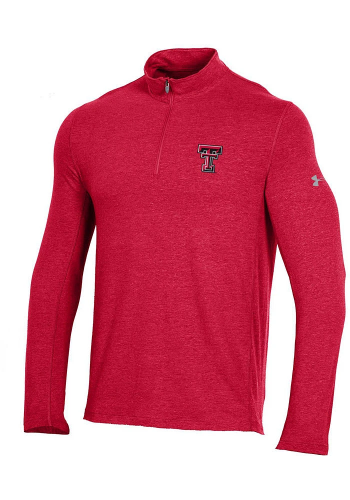 Under Armour Texas Tech Red Raiders Mens Charged Cotton Long Sleeve Qtr Zip Pullover