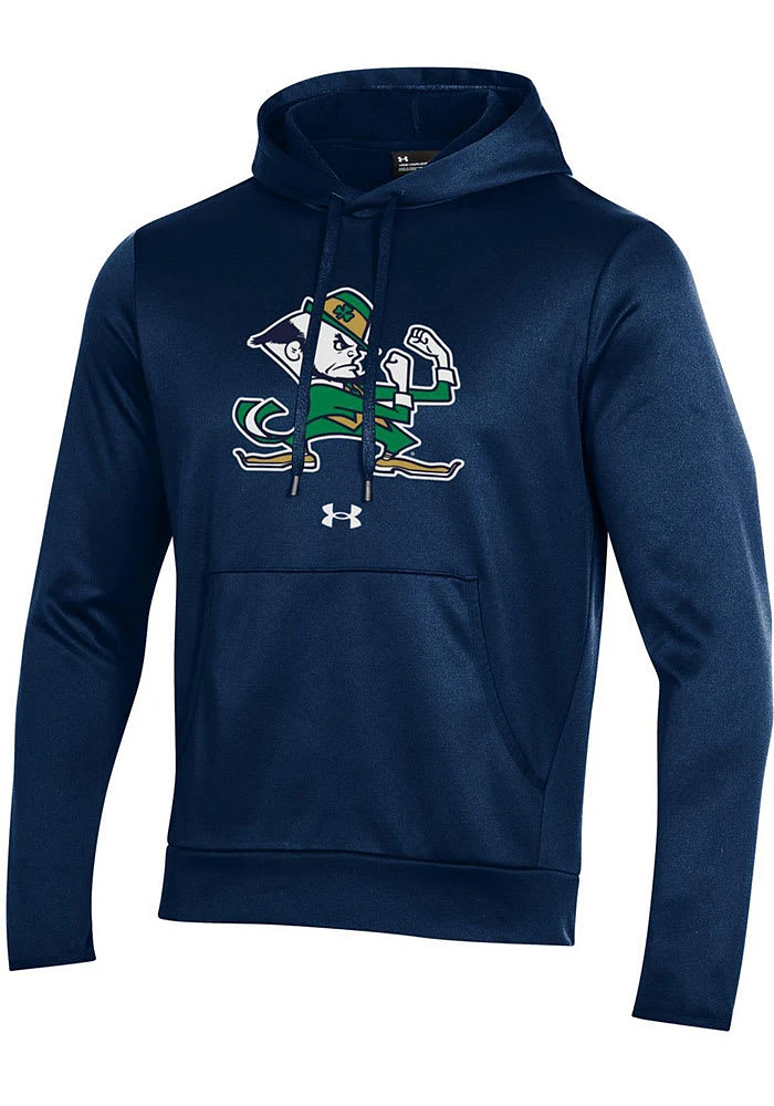 Under Armour Notre Dame Fighting Irish Mens Navy Blue Fleece Hood