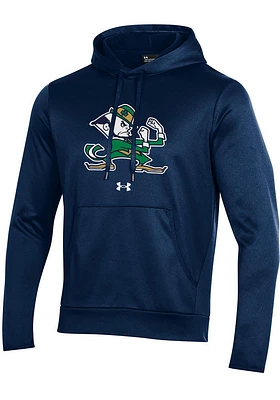 Under Armour Notre Dame Fighting Irish Mens Navy Blue Fleece Hood