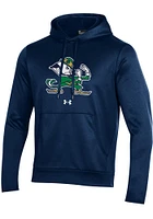 Under Armour Notre Dame Fighting Irish Mens Navy Blue Fleece Hood