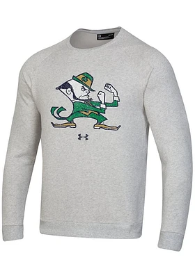 Under Armour Notre Dame Fighting Irish Mens All Day Fleece Long Sleeve Crew Sweatshirt