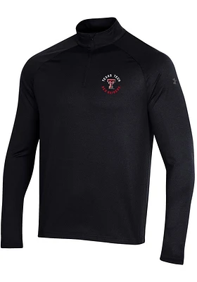 Under Armour Texas Tech Red Raiders Mens Black Performance 2.0 Long Sleeve Qtr Zip Pullover