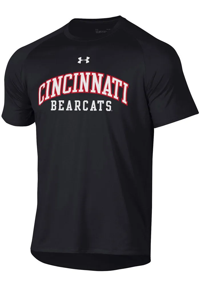 Under Armour Cincinnati Bearcats Black Tech Style Short Sleeve T Shirt