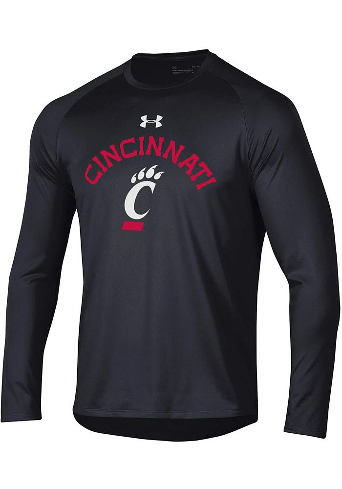 Under Armour Cincinnati Bearcats Black Tech Graphic Long Sleeve T-Shirt