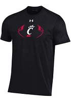 Under Armour Cincinnati Bearcats Black Football Graphic Short Sleeve T Shirt