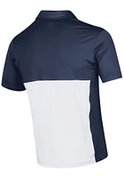 Under Armour Notre Dame Fighting Irish Mens Navy Blue Sideline Football Blocked Short Sleeve Polo