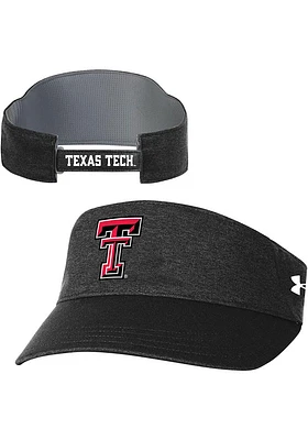 Under Armour Texas Tech Red Raiders Mens Black Sideline Isochill Armour Adjustable Visor