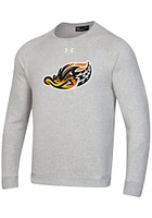 Under Armour Akron RubberDucks Mens Grey All Day Crew Long Sleeve Sweatshirt
