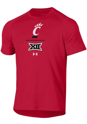 Under Armour Cincinnati Bearcats Red Big 12 Lock Up Short Sleeve T Shirt