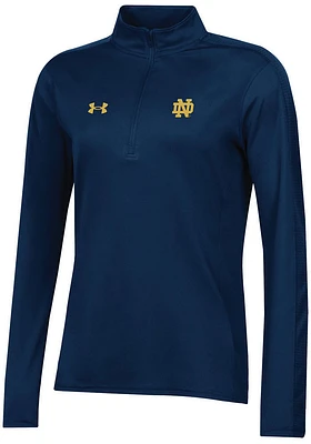 Under Armour Notre Dame Fighting Irish Womens Navy Blue Lightweight Qtr Zip Pullover