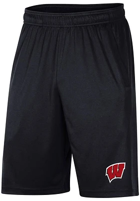 Under Armour Wisconsin Badgers Mens Black Tech Shorts