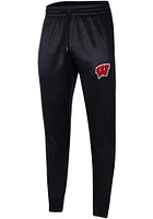 Under Armour Wisconsin Badgers Mens Black Fleece Pants
