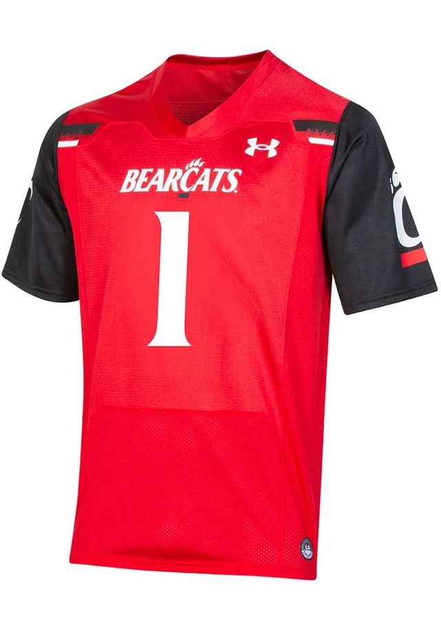 Under Armour Cincinnati Bearcats Youth Red #1 SL Universal Replica Football Jersey