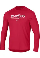 Under Armour Cincinnati Bearcats Red Sideline Training Long Sleeve T-Shirt